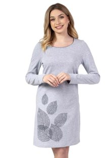 Dámská noční košile 144/43 REGINA | šedá melír | M