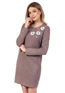 Dámská noční košile 141/43 REGINA | hnědá | XXL
