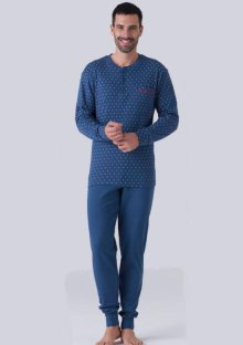 Pánské pyžamo Karelpiu KF7100 | modrá | L