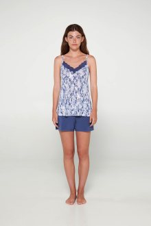 Vamp - Dvoudílné dámské pyžamo 20007 - Vamp blue boa xl