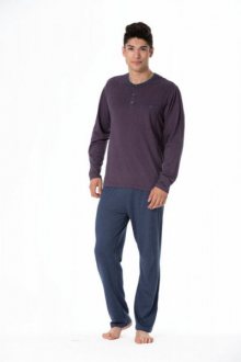 Rossli SAM-PY-102 Pánské pyžamo XXL tmavě modrá/proužky