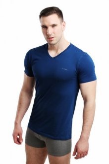 Pierre Cardin Vneck tmavě modrý Pánské triko XXL tmavě modrá