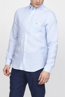 Košile GANT THE LINEN PINSTRIPE REG BD