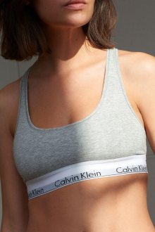 Calvin Klein Podprsenka Modern Cotton Bralette Grey