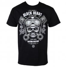 BLACK HEART Piston Skull Černá M