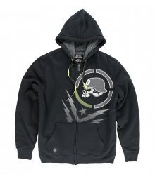 mikina s kapucí pánské - Insult Sherpa Lined - METAL MULISHA - FA6510000.01_BLK