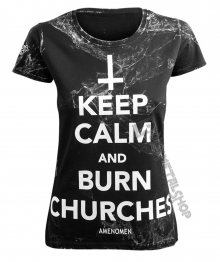 AMENOMEN KEEP CALM AND BURN CHURCHES XL