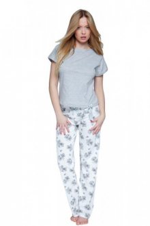 Sensis Lady Dámské pyžamo XL šedo-ecru