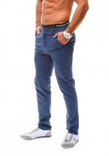 Tmavě modré pánské chino kalhoty Bolf 11