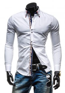 Bílá pánská košile Bolf 4773
