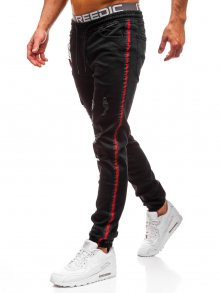 Černé pánské džínové jogger kalhoty Bolf 2023