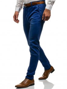 Tmavě modré pánské chino kalhoty Bolf 7315