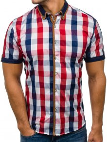 Pánská košile BOLF 5507-1 červená