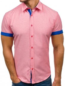 Pánská košile BOLF 6521 růžová