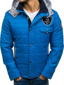 Modrá pánská sportovní zimní bunda Bolf 77