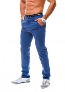 Modré pánské chino kalhoty Bolf 11
