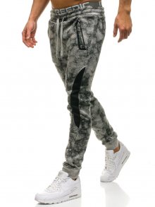 Šedé pánské jogger tepláky Bolf W1551