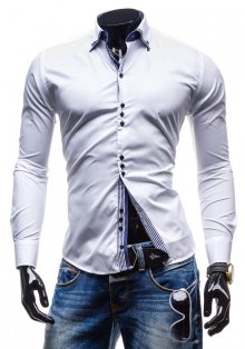 Bílá pánská košile Bolf 4703