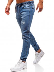 Modré pánské džínové jogger kalhoty Bolf 2022