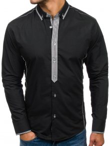 Pánská košile BOLF 5800 černá