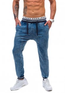Tmavě modré pánské džínové baggy kalhoty Bolf 802
