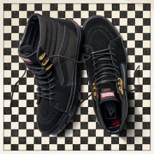 Boty - Vans | ČERNÁ | 37 - Dámské boty sneakers Vans Sk8-Hi x Marvel Black Panther VA38GEUBH