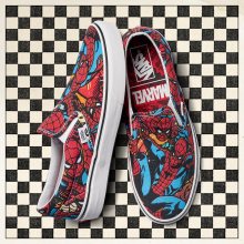 Boty - Vans | BAREVNÝ, VÍCEBAREVNÝ | 43 - Pánské boty sneakers Vans Classic Slip-On x Marvel Spiderman VA38F79H7