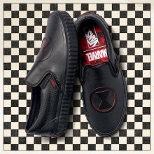 Boty - Vans | ČERNÁ | 37 - Dámské boty sneakers Vans Classic Slip-On x Marvel Black Widow VA38F7U7K