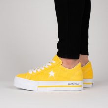 Boty - Converse | ŽLUTÁ | 35 - Dámské boty sneakers Converse One Star Platform OX \"MadeMe\" 561393C