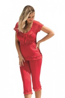 Dkaren Tania červená Dámské pyžamo XL červená